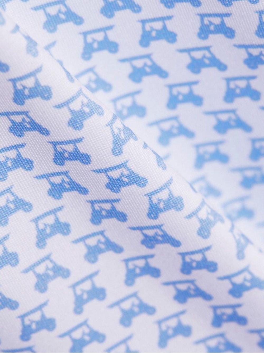 Vineyard Vines Light Blue Golf Cart print Short Sleeve Polo - Picture 2 of 6